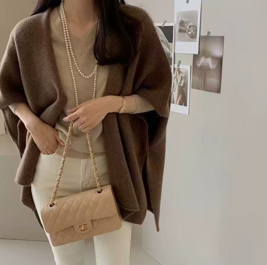 Loose Knit Winter Shawl for Women, Soft Casual Wrap