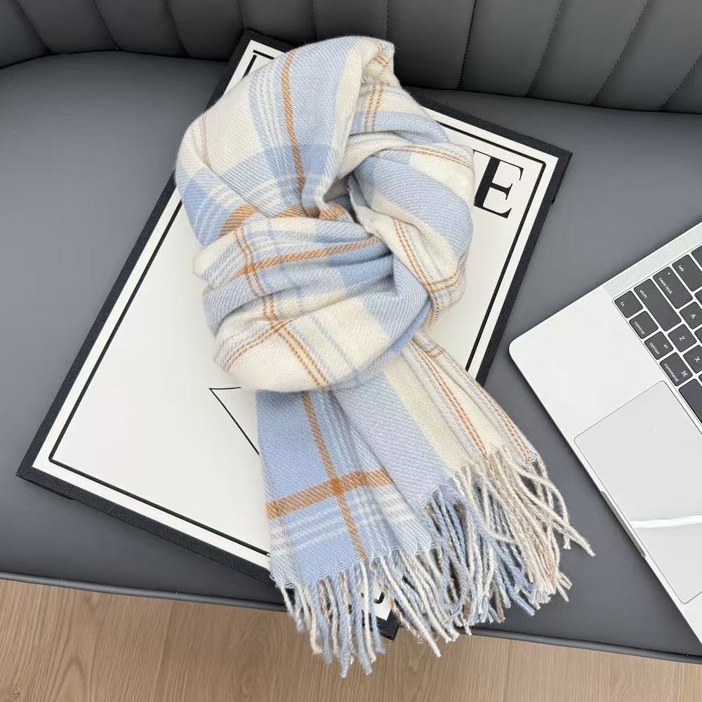 Plain Weave Winter Scarf for Women, Woven Polyester Wrap