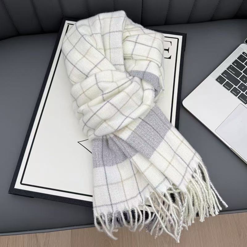 Plain Weave Winter Scarf for Women, Woven Polyester Wrap