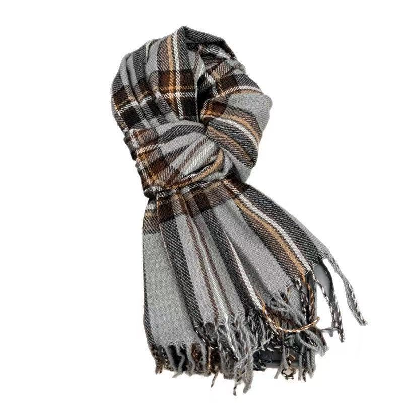 Plain Weave Winter Scarf for Women, Woven Polyester Wrap