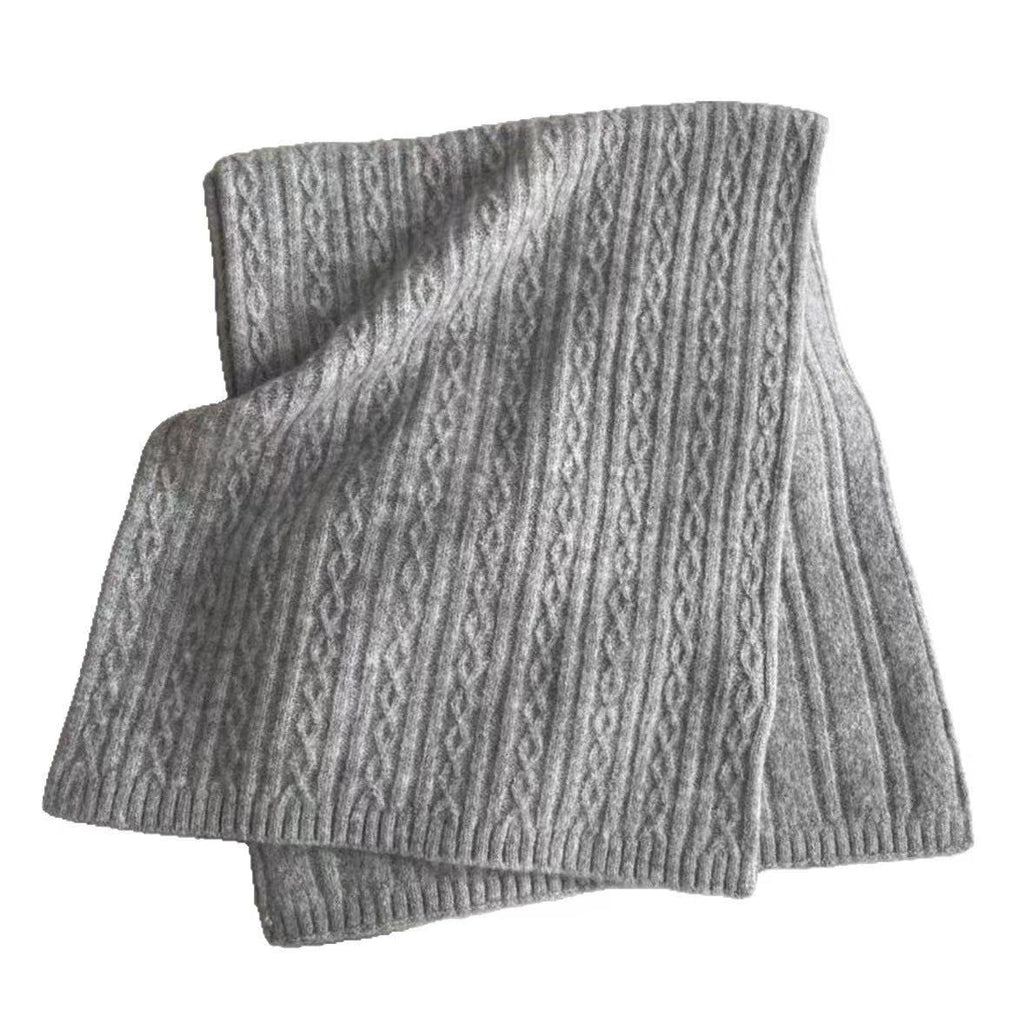 Solid Color Knit  Scarf for Women, Winter Neck Wrap