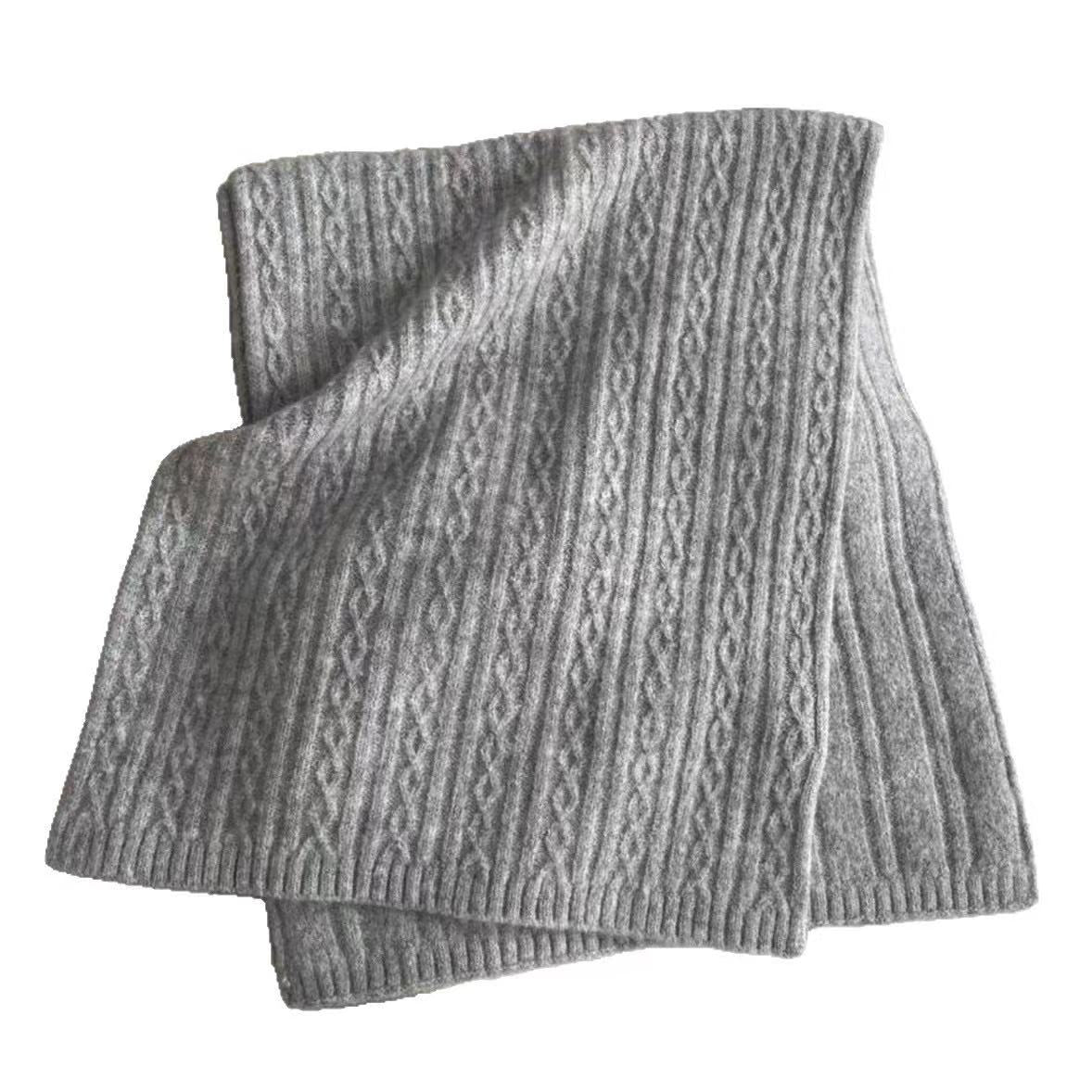 Solid Color Knit  Scarf for Women, Winter Neck Wrap