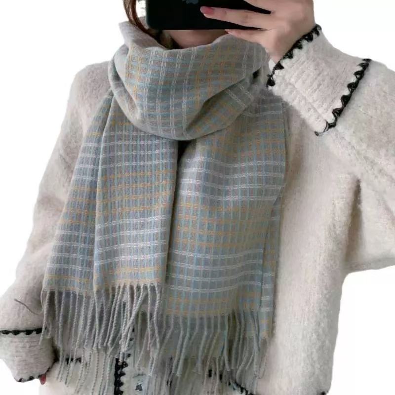 Chic Knit Winter Scarf for Women, Soft Long Neck Cover