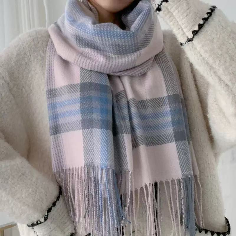 Chic Knit Winter Scarf for Women, Soft Long Neck Cover