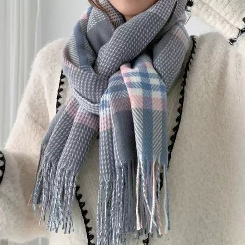 Chic Knit Winter Scarf for Women, Soft Long Neck Cover