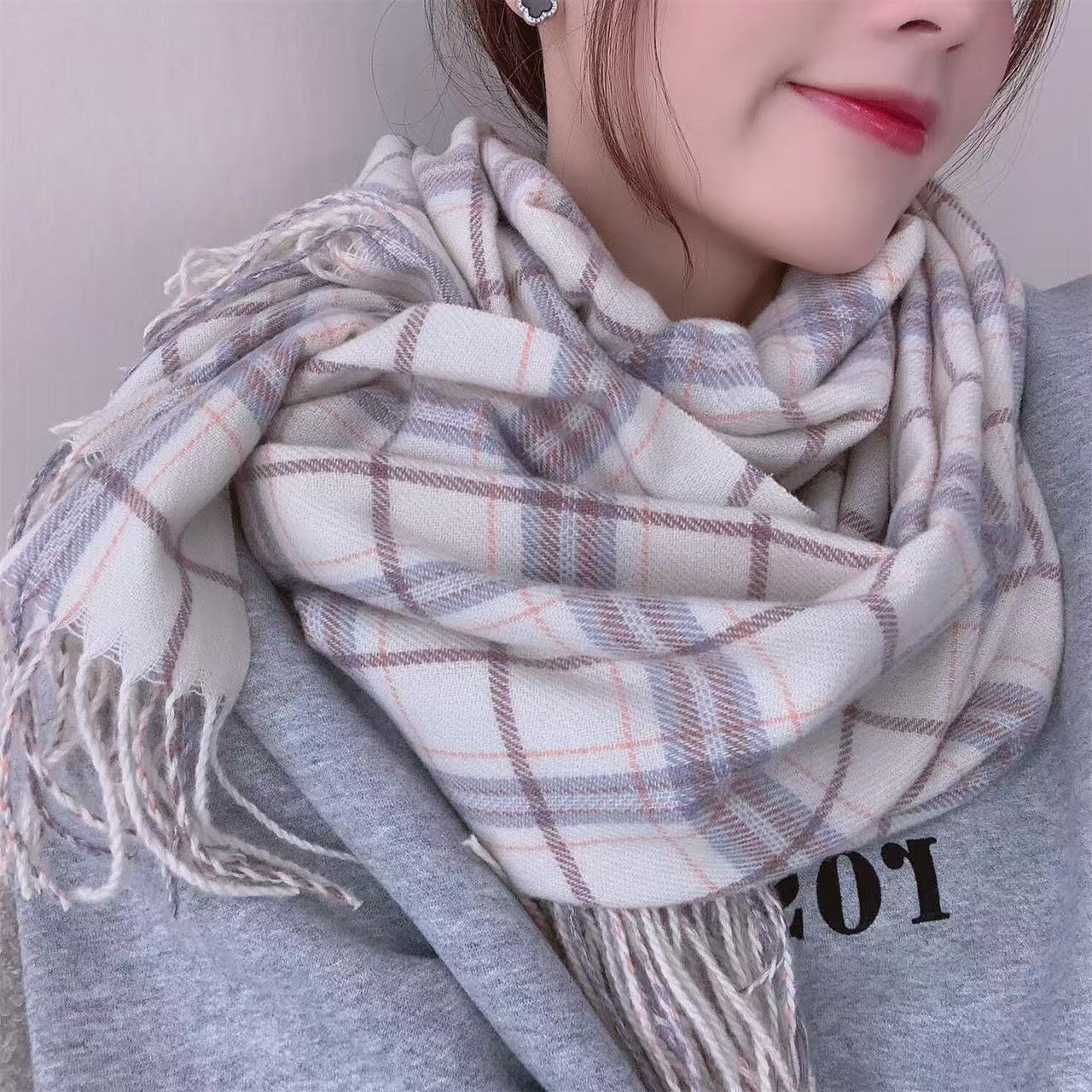 Chic Knit Winter Scarf for Women, Soft Long Neck Cover